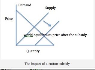 Impact of cotton subsidies on price