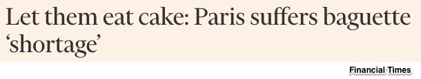 French baguette deregulation