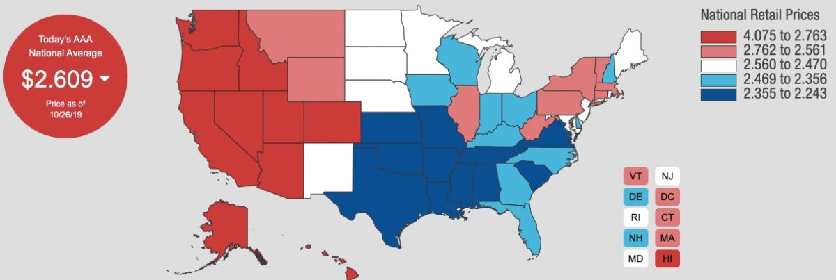 Why Gasoline Prices Are Different Around the United States