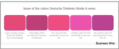 T-Mobile's magenta trademark
