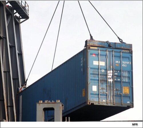 t-shirt container and the port strike