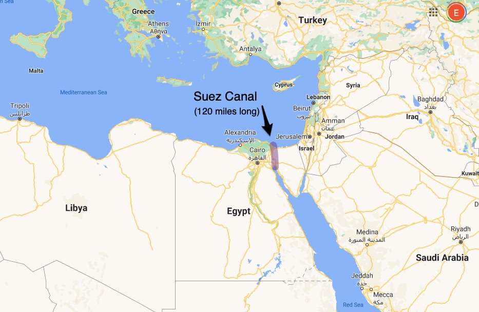 Suez Canal location