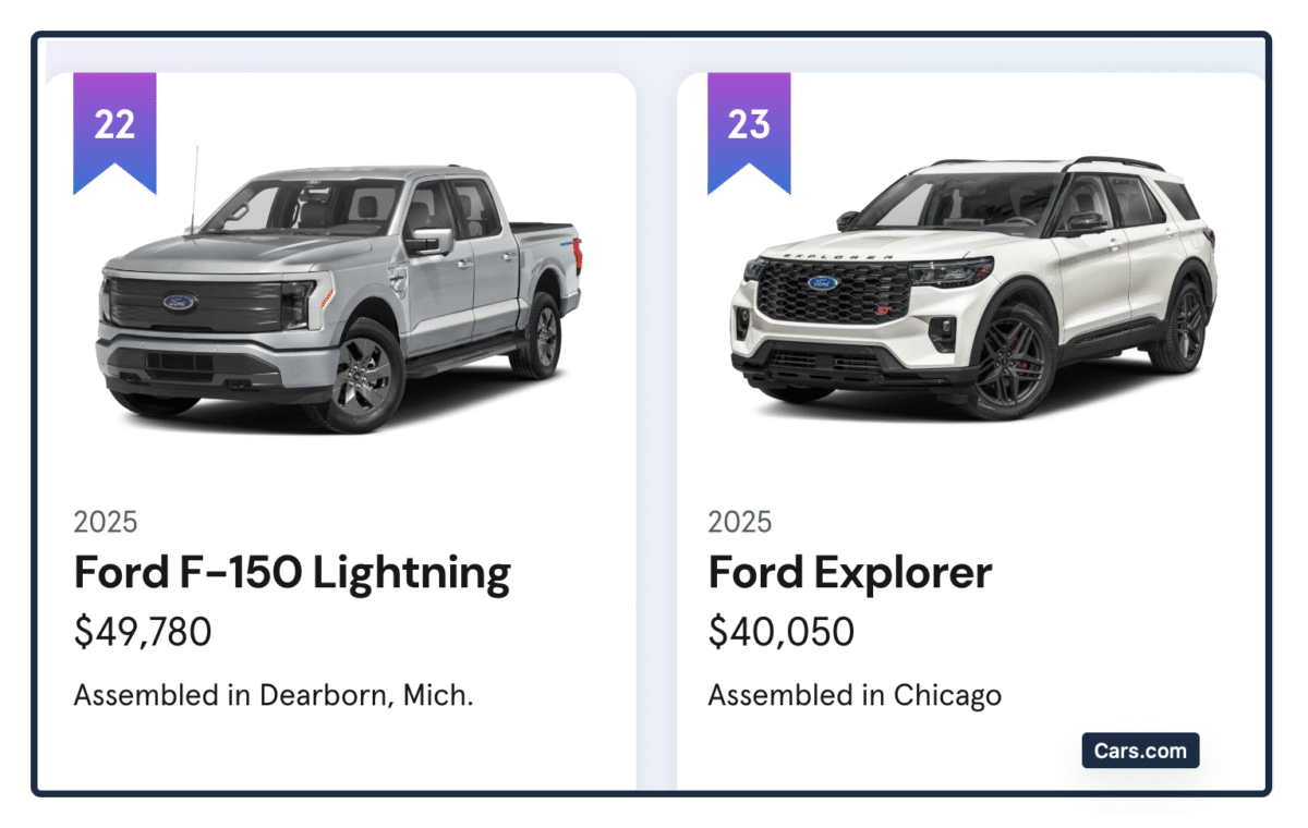 American made vehicles
