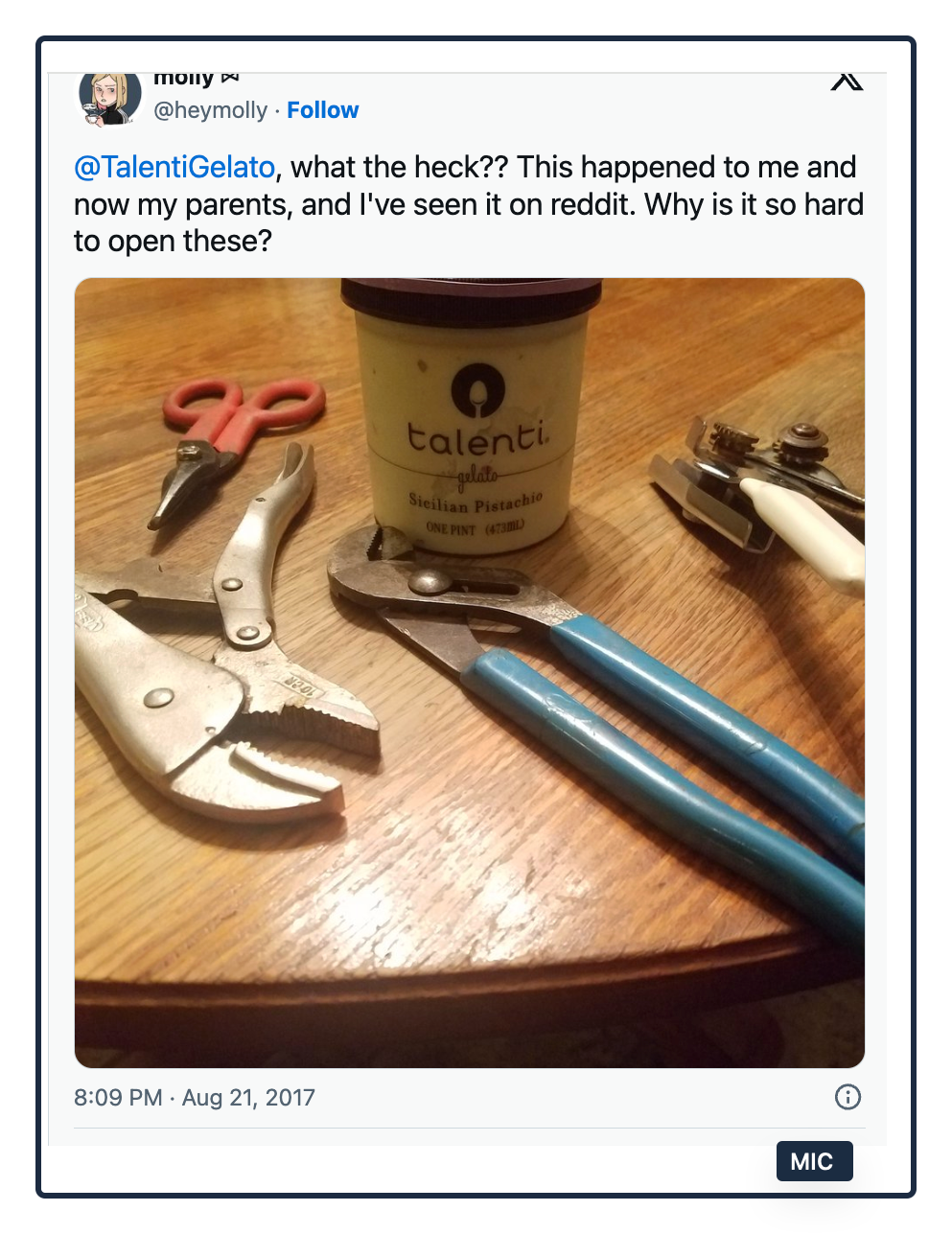 Talenti lids