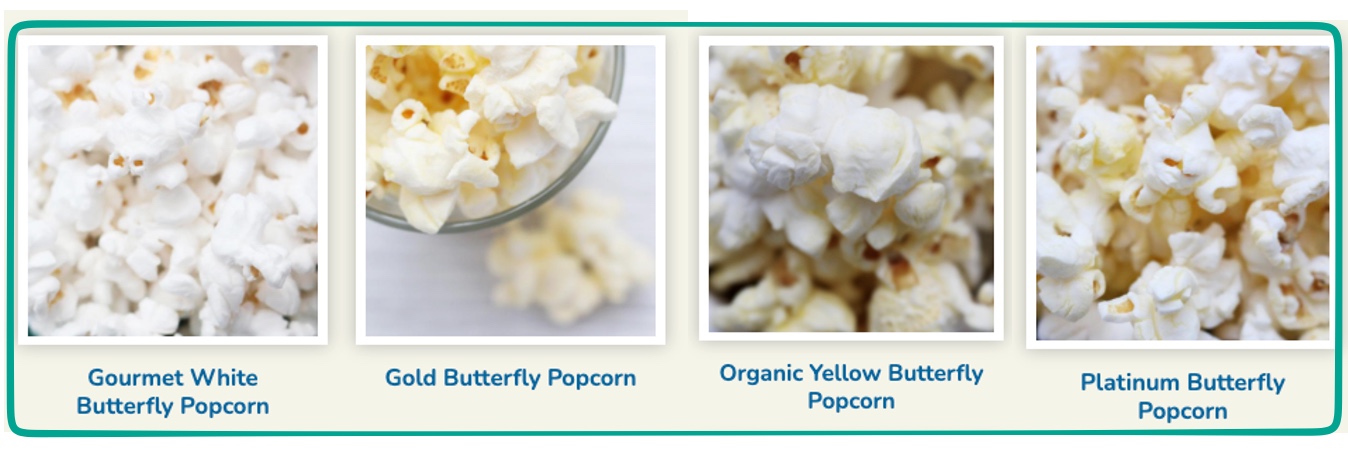 silos of movie theater popcorn