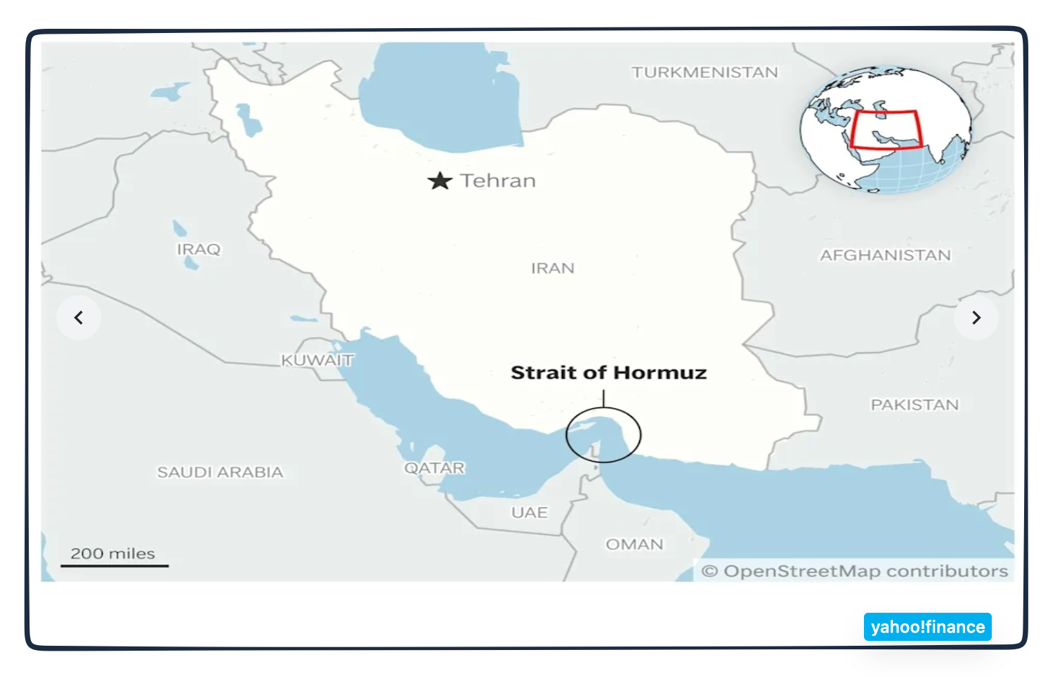Strait of Hormuz location