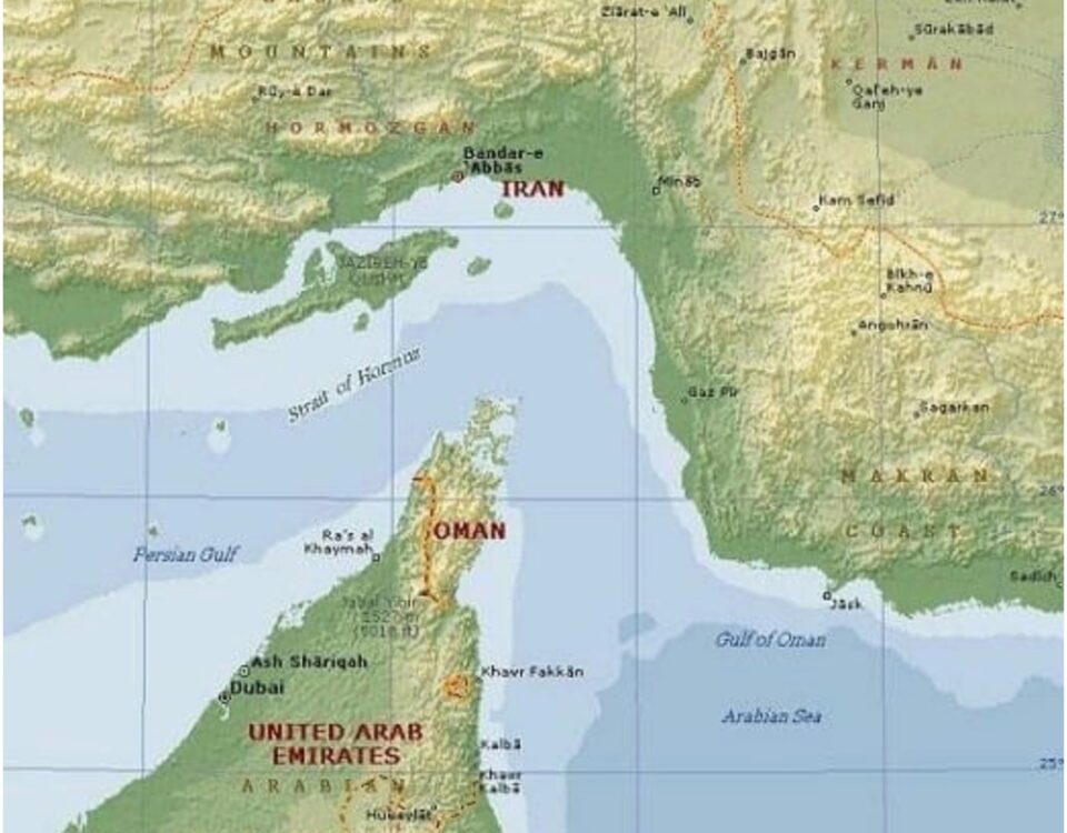Iran War impact map Strait of Hormuz