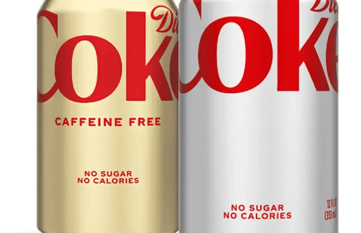 Diet Coke aluminum cans