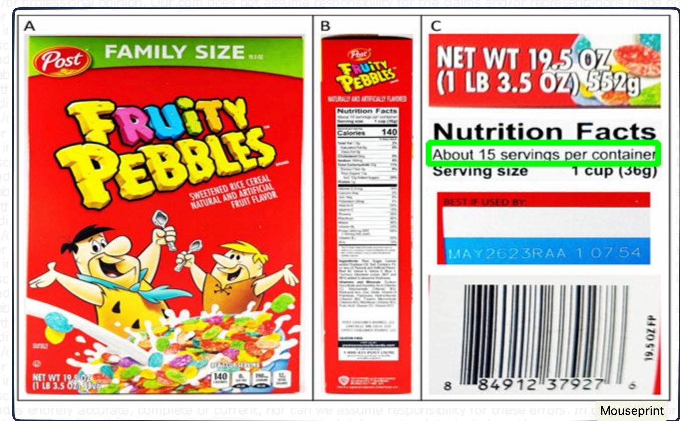Fruity Pebbles lawsuit