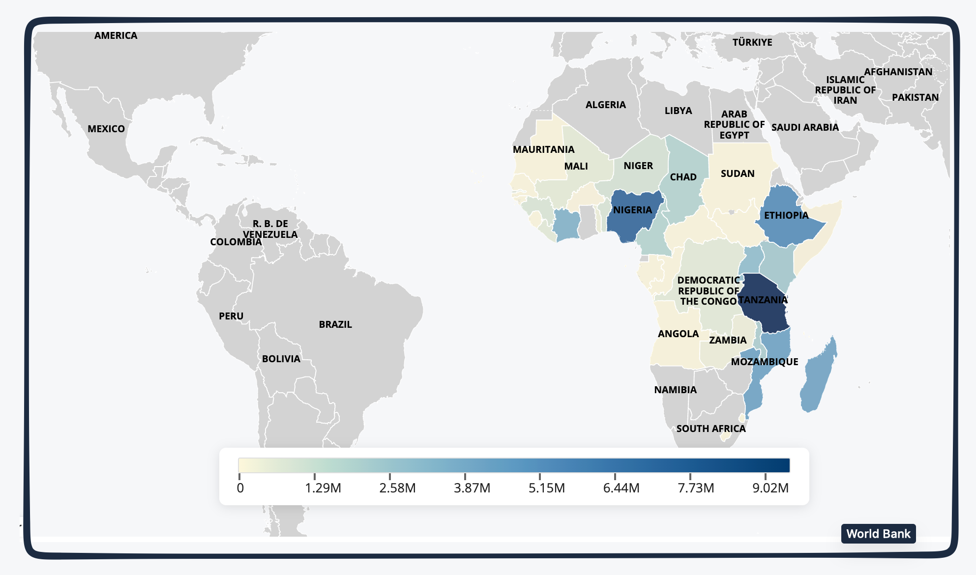 African electrification map