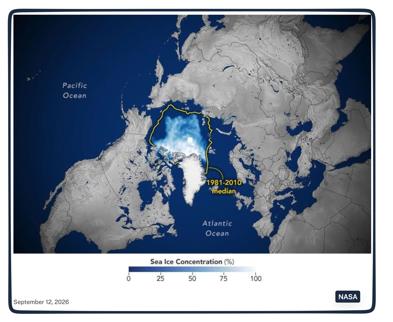 Arctic sea ice melting
